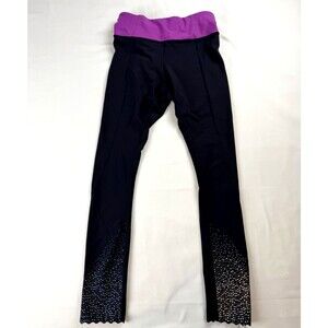 Lululemon Tight Stuff Tight Scalloped Hem Reflective Running Leggings - Size 2